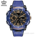 SMAEL Military Sport Watch Men Dual Display Waterproof